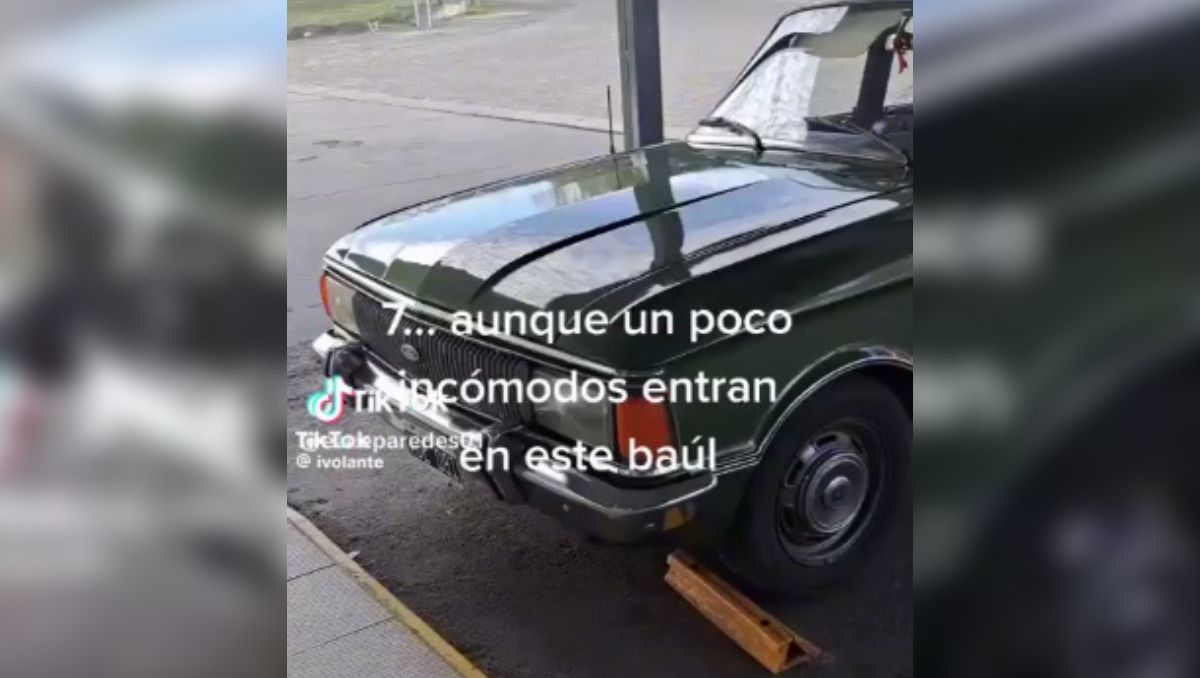 El Falcon verde, símbolo de la última dictadura, en un repudiable video. Quien lo filmó cuenta con el respaldo de Victoria Villarruel en redes.