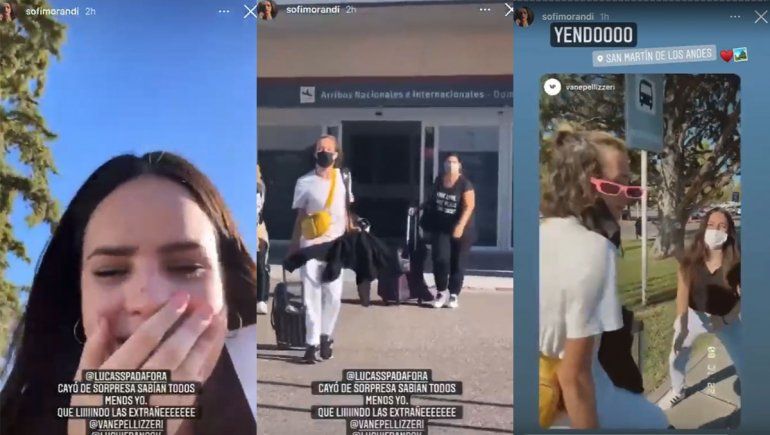 En Neuquén, Sofi Morandi se emocionó con la visita sorpresa de Lucas Spadafora