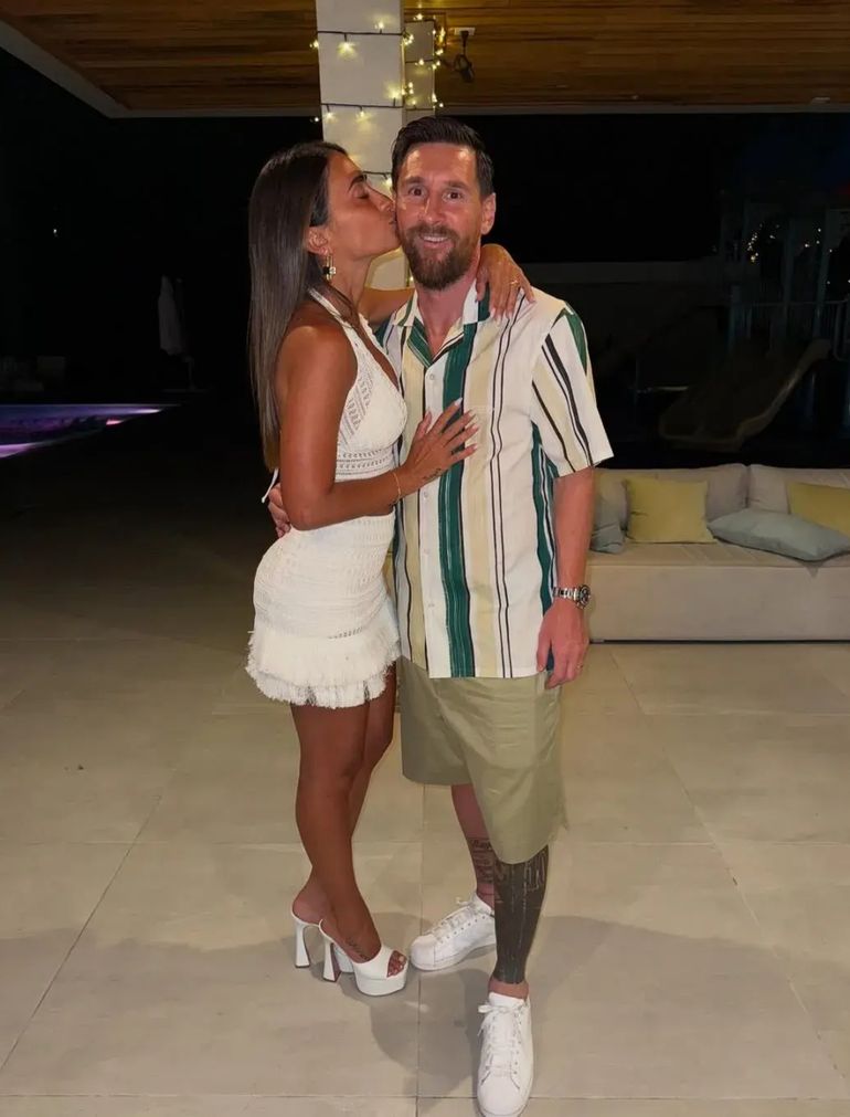 Anto Roccuzzo y Lionel Messi Anto Roccuzzo y Lionel Messi 