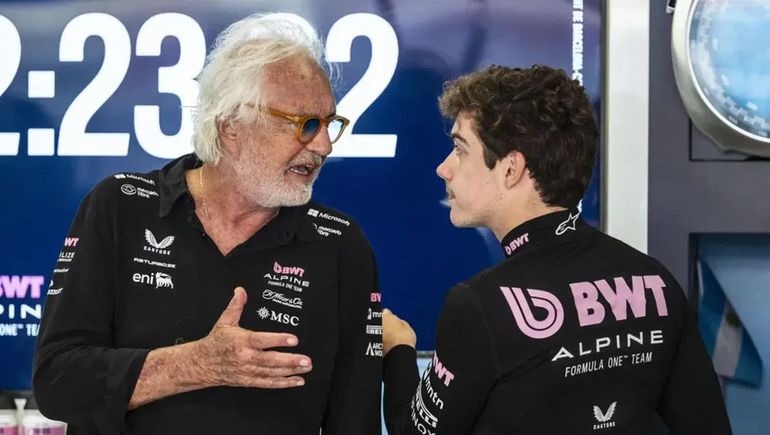Flavio Briatore habló sobre Colapinto en conferencia de prensa.