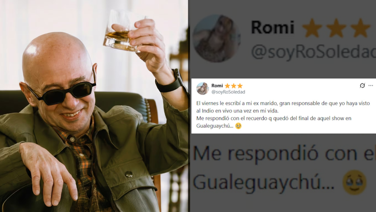 Una pareja que estuvo 17 años casada se reencontró tras la muerte del Indio Solari: la historia viral