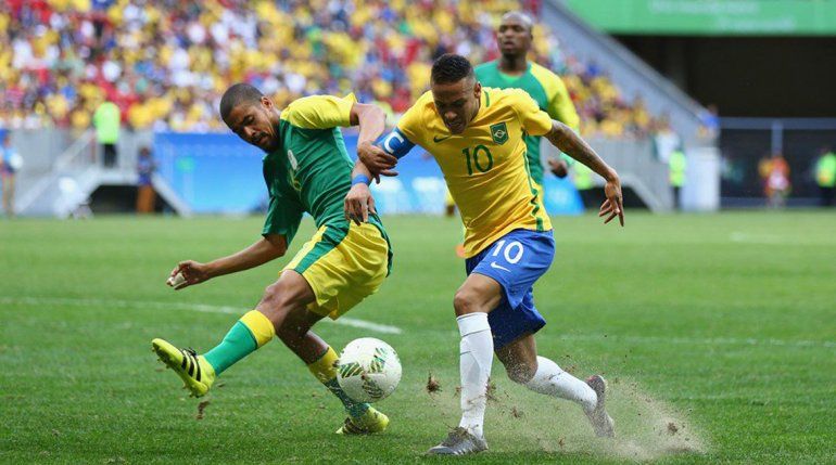 A pesar de tener uno más, Brasil no pudo con Sudáfrica