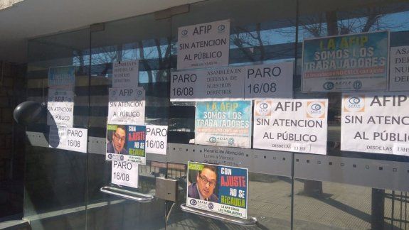 Desde las 13 no hay atención al público en la AFIP
