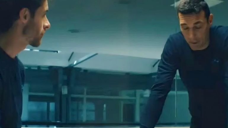 Lionel Scaloni y Pablo Aimar estuvieron juntos en una publicidad Lionel Scaloni y Pablo Aimar estuvieron juntos en una publicidad