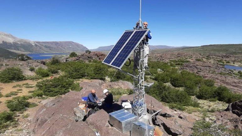 Monitoreo en el volcán Copahue.