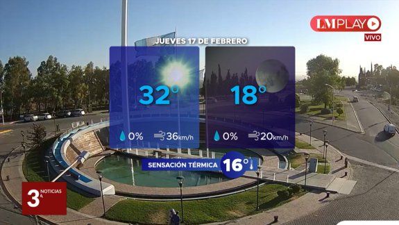 Una jornada con calor y viento en la región