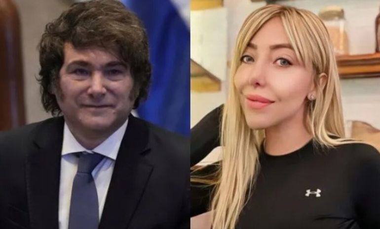 javier Milei y Rosemary Maturana