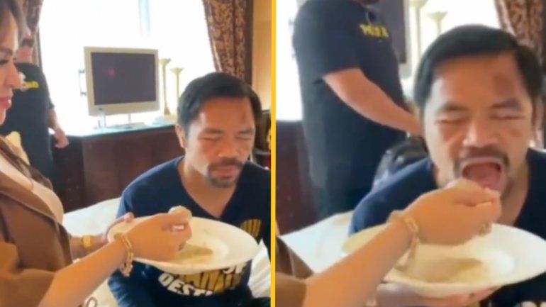 El preocupante estado de Pacquiao: su esposa debe darle de comer