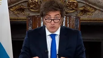 El presidente Javier Milei habló en cadena nacional defendiendo el programa económico. 