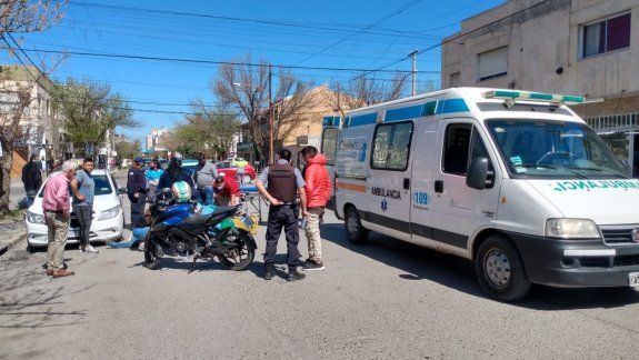 Un motociclista fuera de control en Cipolletti