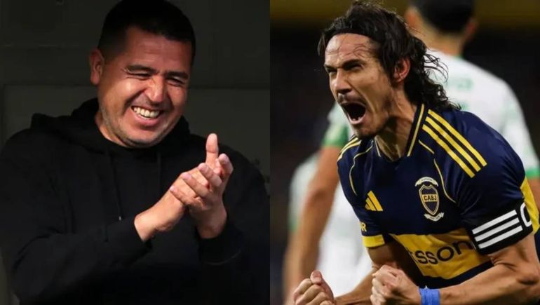 El inesperado llamado que recibió Cavani de Riquelme tras la vuelta al gol: qué le dijo