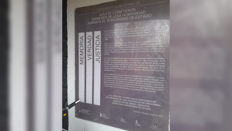 Prohibieron hacer memoria del Operativo Cutral Co