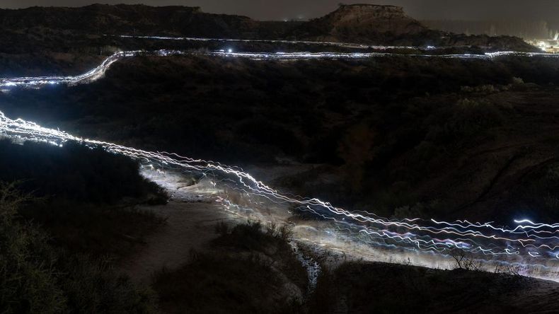 La increíble postal de la barda neuquina.