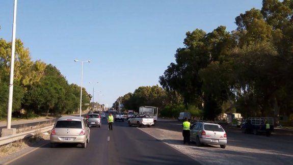 Se hacen intensos los controles de tránsito en la Ruta 7