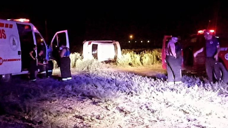 El tremendo vuelco dejó un nene herido en la Ruta 151