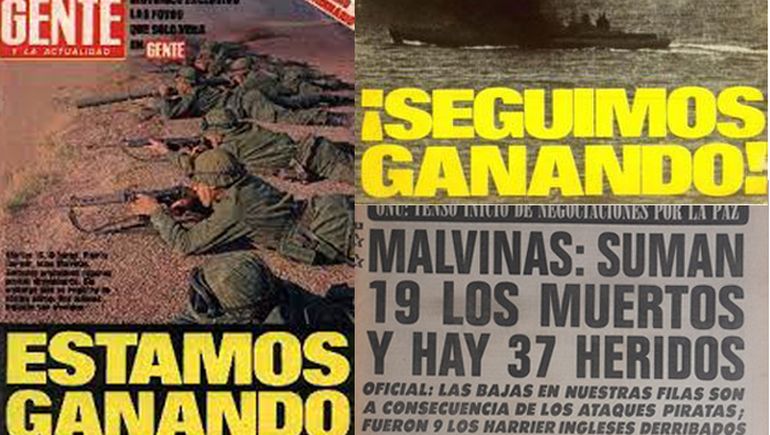 Revistas y diarios también colaboraron con la propaganda militar.