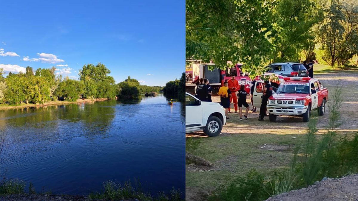 Pasado el mediodía se informó el hallazgo del cuerpo en el río Negro.