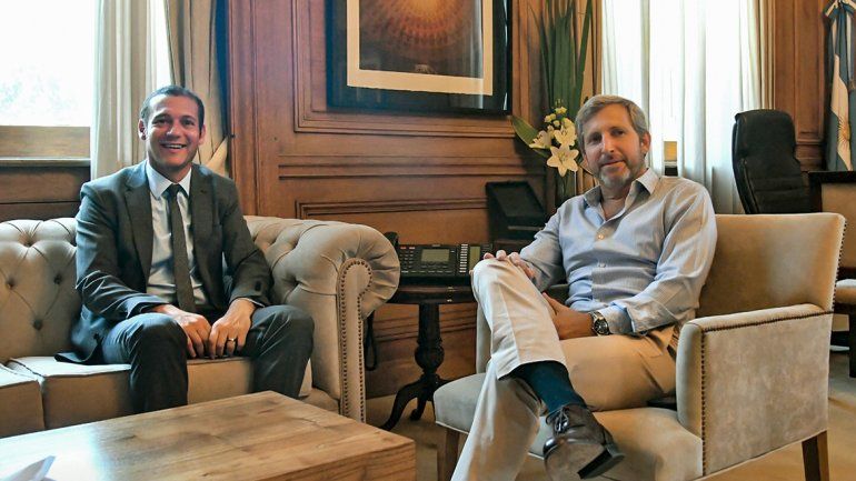 El gobernador Omar Gutiérrez y el ministro del Interior