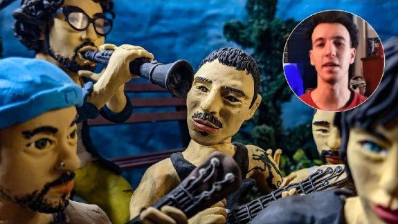 Tomás Widman, de 22 años, sorprende con sus muñecos de plastilina animados para videoclips de bandas muy conocidas.&nbsp;