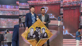 matias montanaro le regaló un cuadro a tinelli