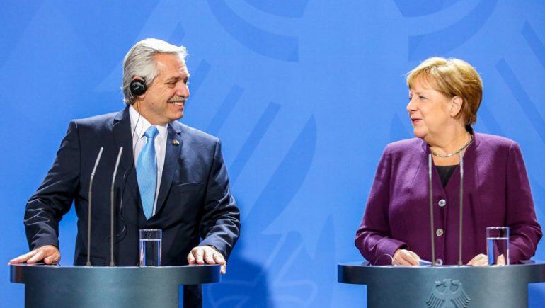 Angela Merkel recibió a Alberto Fernández y lo apoyó en la negociación con el FMI