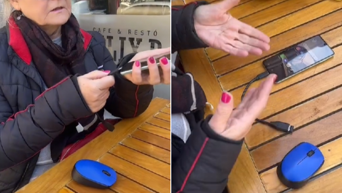 Se le rompió el táctil del celular y creó un ingenioso método para usarlo