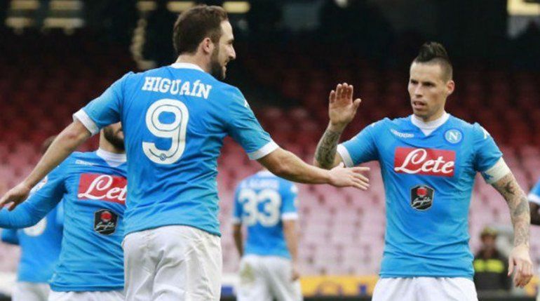 Con un gol de Higuaín, Napoli goleó a Empoli y recuperó la punta