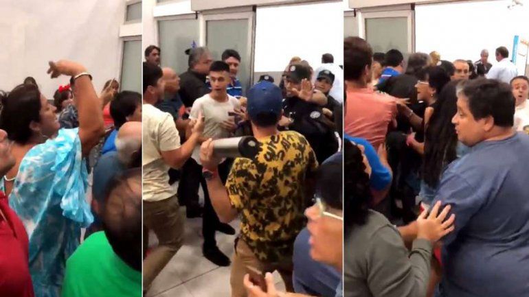 Las chicas lloraban por la demora de dos horas en el operativo.