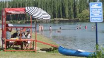 El hecho ocurrió este domingo de calor extremo en el balneario Valentina Sur.