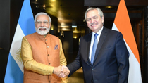 alberto se reunio con el primer ministro indio: es una gran oportunidad para exportar