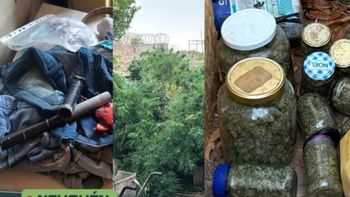 Fueron a allanar por amenazas y encontraron 3,5 kilos de marihuana