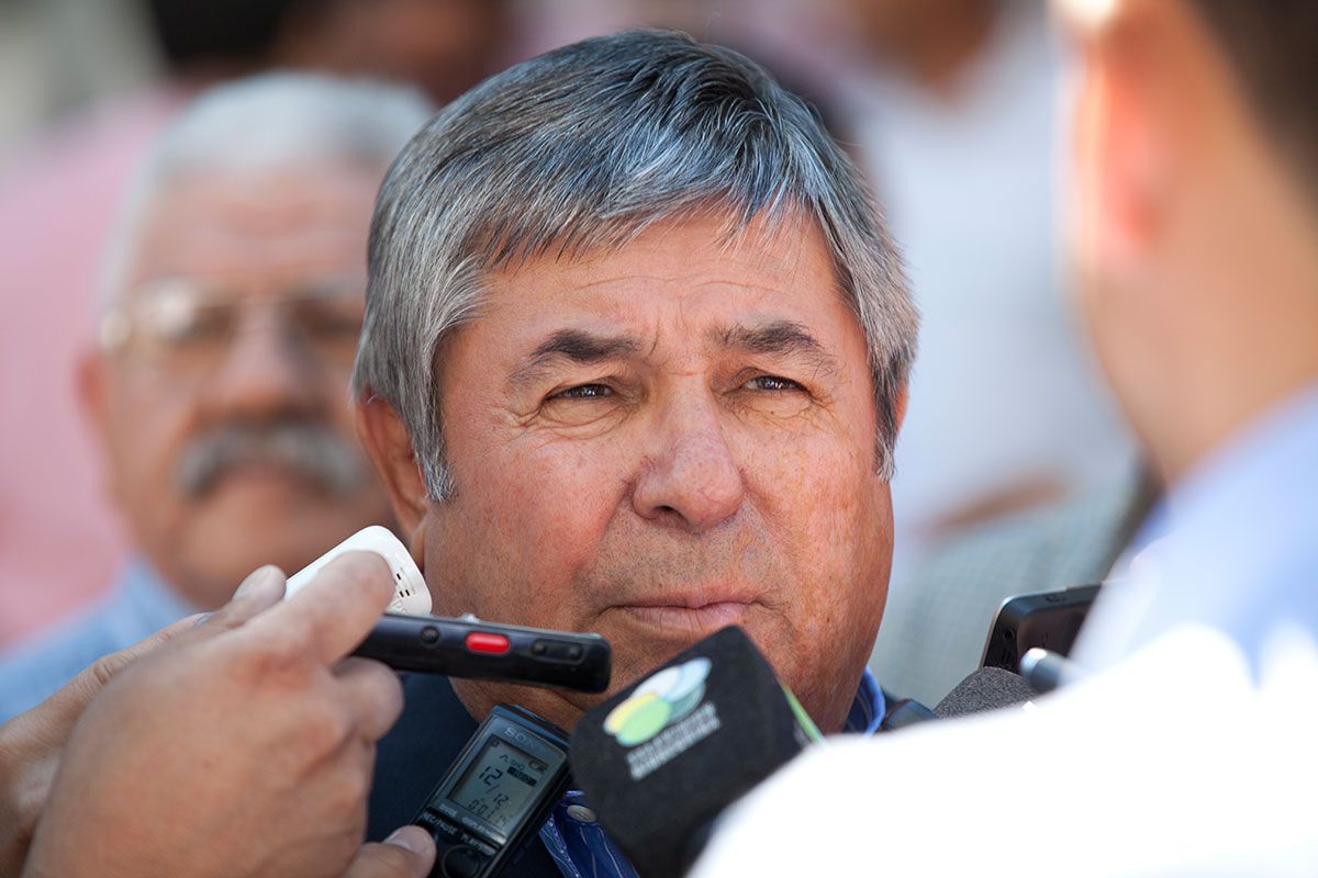 El titular del gremio de Petroleros Jerárquicos, Manuel Arévalo.