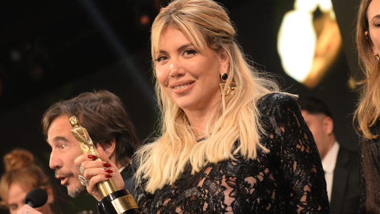 Wanda Nara particioó en los Martín Fierro 2025