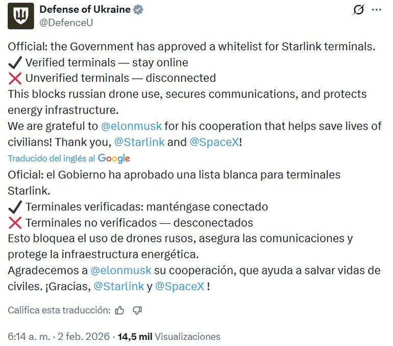El comunicado oficial del Ministerio de Defensa de Ucrania. El comunicado oficial del Ministerio de Defensa de Ucrania.