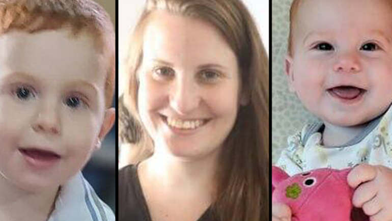 El bebé argentino, Kfir, su hermano Ariel y su madre Shiri. (IDF) El bebé argentino, Kfir, su hermano Ariel y su madre Shiri. (IDF)