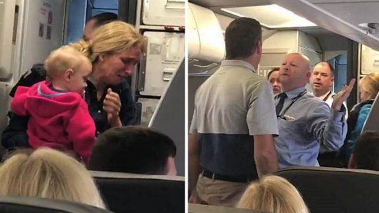 Hubo mucha tensión en el vuelo. El agresor fue detenido.