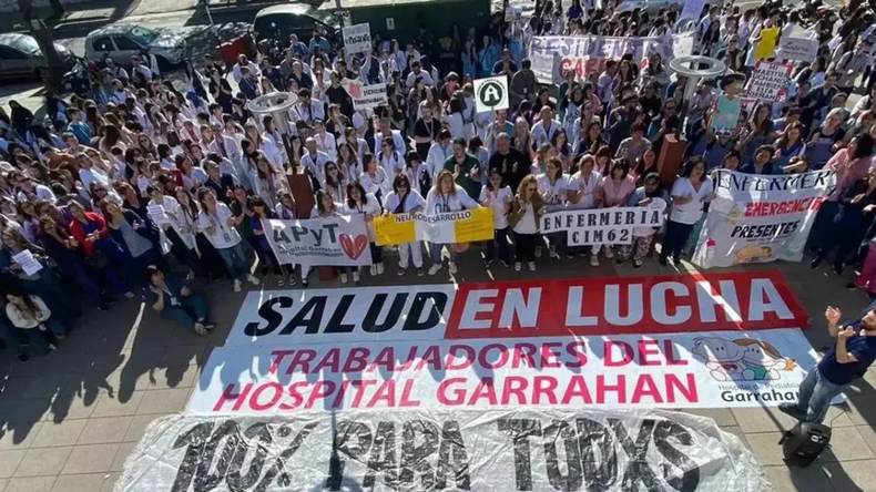 Las tensiones en el hospital Garrahan aumentaron en los últimos días.