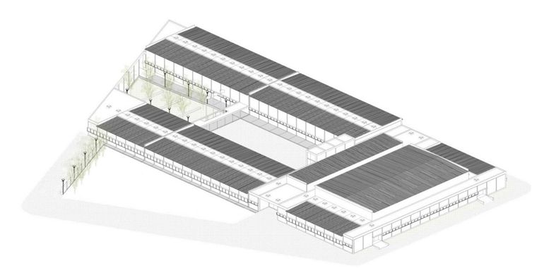 Maqueta de uno de los edificios que se construirán en Neuquén. Maqueta de uno de los edificios que se construirán en Neuquén.