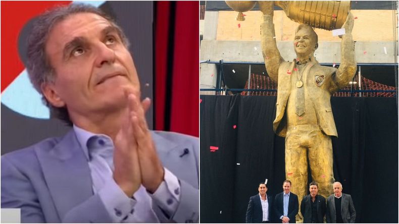 La letal opinión de Oscar Ruggeri sobre el bulto de la estatua de Gallardo