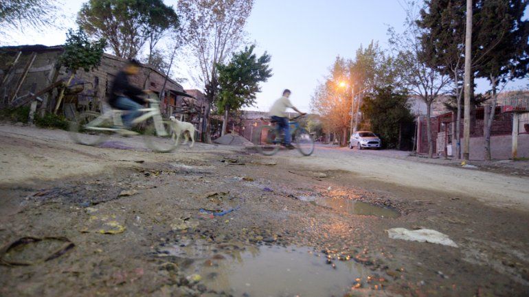 El sector afectado por el escurrimiento de aguas servidas está en el oeste.