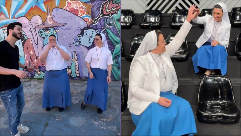 La presentación de las monjas trascendió la televisión y las llevó a realizar colaboraciones con referentes del beatbox brasileño. La presentación de las monjas trascendió la televisión y las llevó a realizar colaboraciones con referentes del beatbox brasileño.
