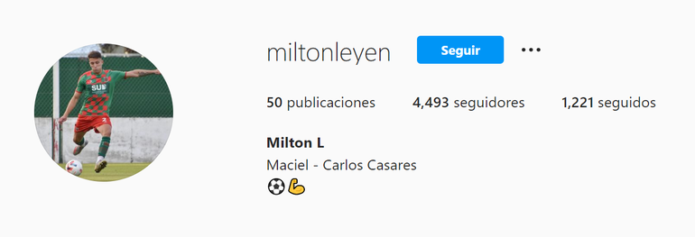 Milton Leyendeker puso privada su cuenta de Instagram tras lesionar al Changuito Zeballos.