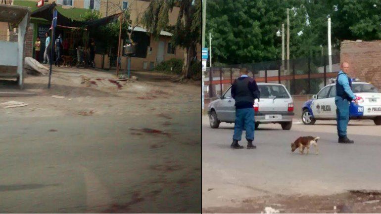 Tomaba con un amigo, se pelearon, cayó sobre una botella y está grave