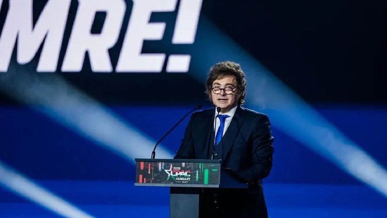El presidente Javier Milei en la Conferencia de Acción Política Conservadora (CPAC)