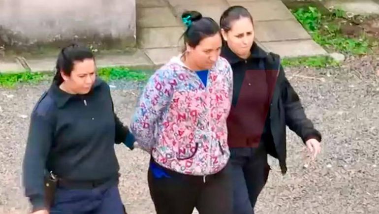 Mónica Milllapi es una de las detenidas en la desaparición de Loan. Su testimonio es clave en el giro de la causa. Foto: imagen, captura video TN.