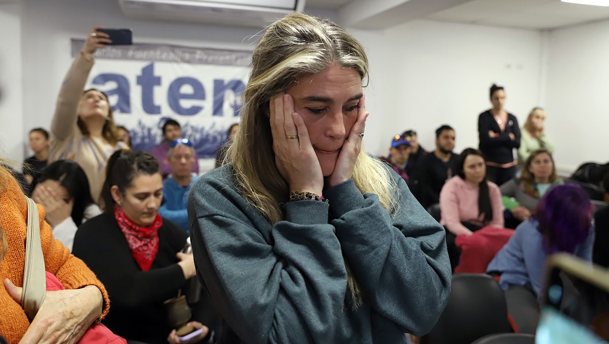 Marcela Altube, esposa del fallecido gasista Nicolás Francés soportó la estrategia de la defensa intentar culpar a su marido / Foto