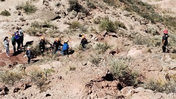 Peligroso rescate de una mujer que se cayó en las bardas de Plottier