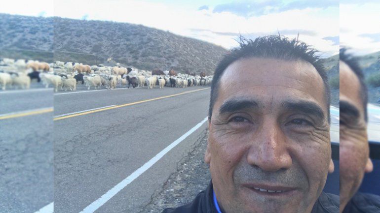 Rioseco celebró la trashumancia con una selfie en el norte neuquino