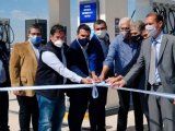 La conducción de YPF, Gutiérrez y Martínez inauguraron una estación de servicio de YPF en Añelo.&nbsp;