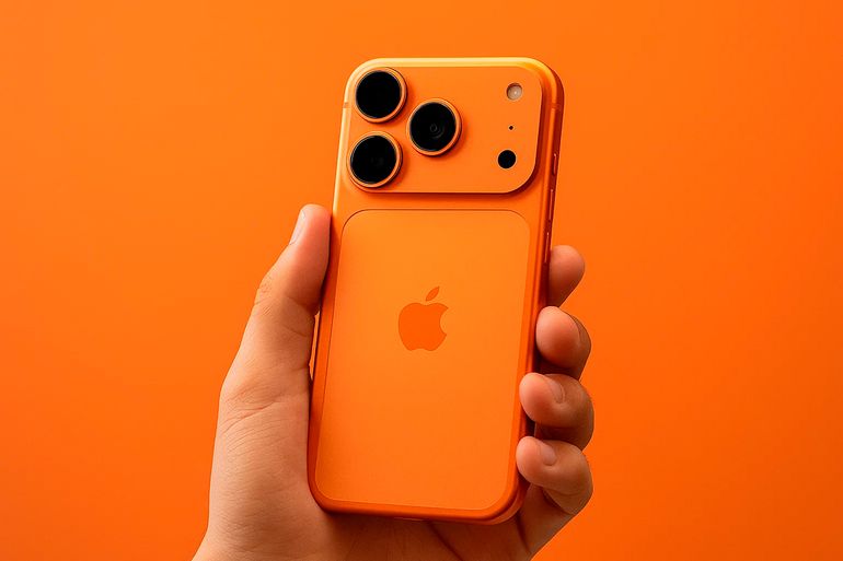 El iPhone 17 Pro incluye el flamante color naranja cósmico. El iPhone 17 Pro incluye el flamante color naranja cósmico.